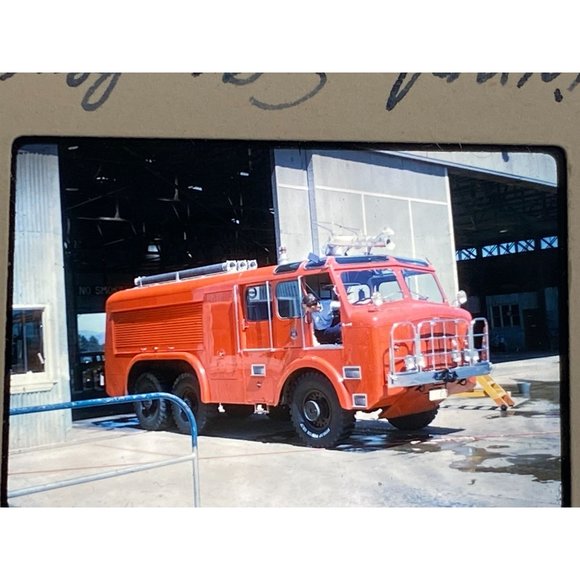 Kodachrome Other - Vtg 60's Australia Fire Brigade Fire Trucks Kodachrome Kodak  Slide Lot of 2